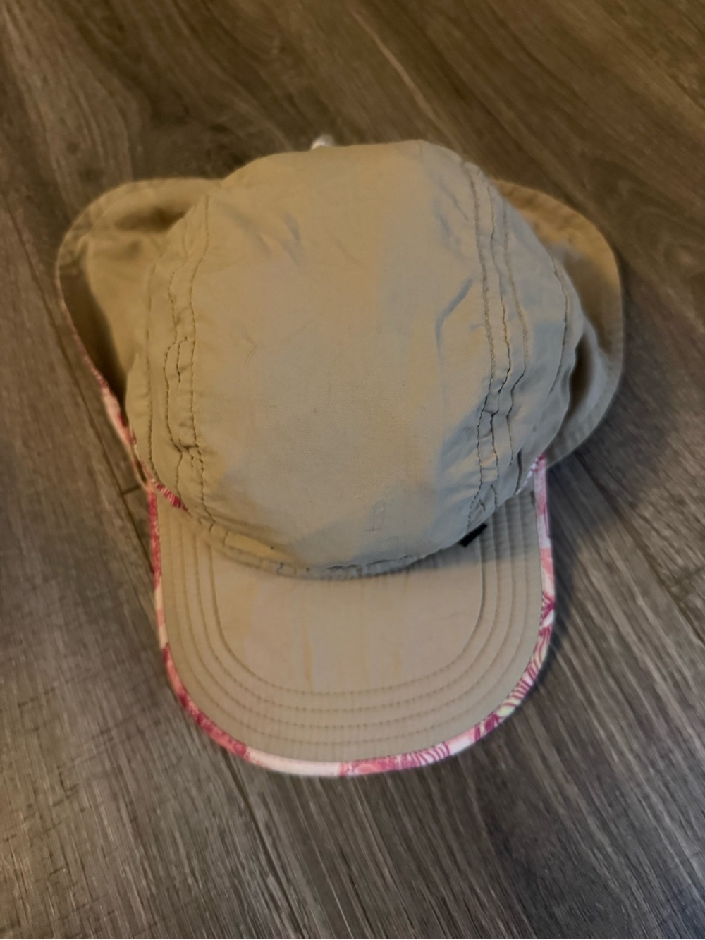 Womens Sun Hat with Pink Trim